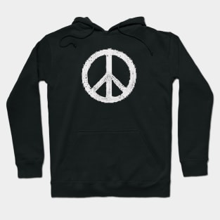 80's retro Peace Symbol Hoodie